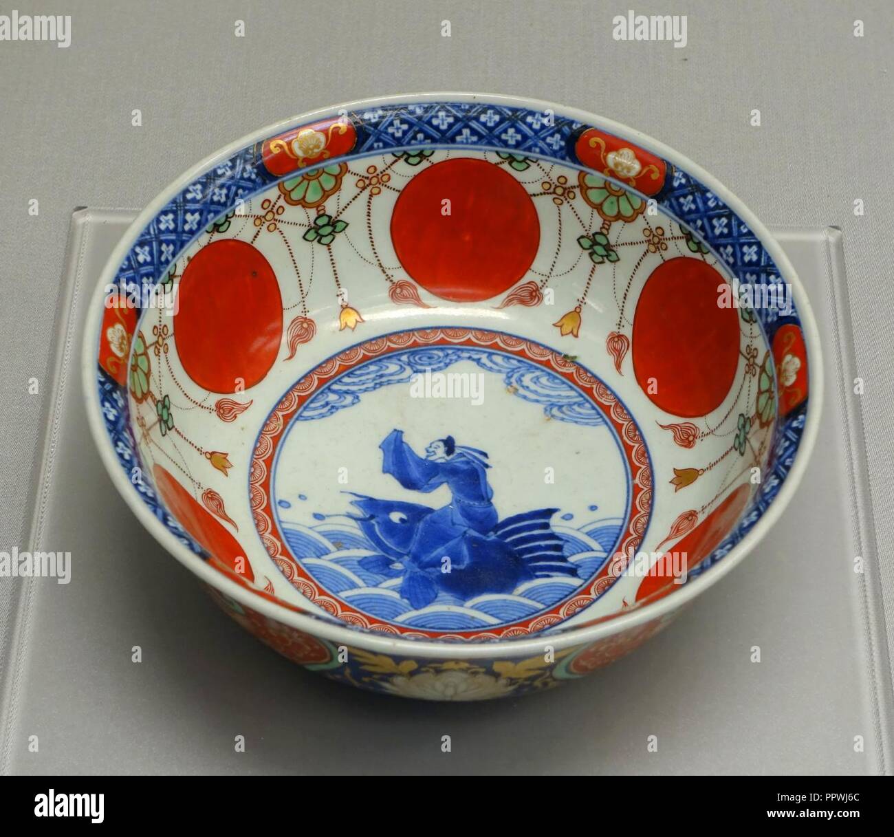 Bol avec Qin Gao, Imari ware, Japon, période Edo, 1600s-1700s annonce, céramique, émail overglaze - Banque D'Images