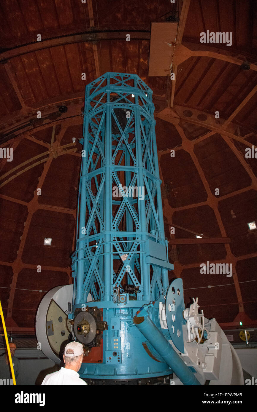 Le télescope réflecteur de 60 pouces à l'Observatoire du Mont Wilson en montagnes San Gabriel près de Glendale, Californie Banque D'Images