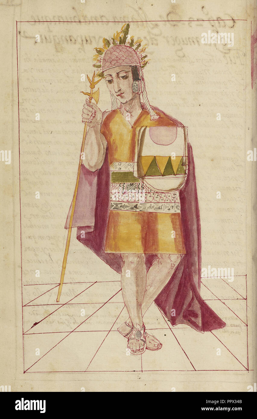 Inca Tupac Yupanqui, La Plata, Bolivie ; achevé en 1616 ; Mme Ludwig XIII 16, fol. 47v Banque D'Images