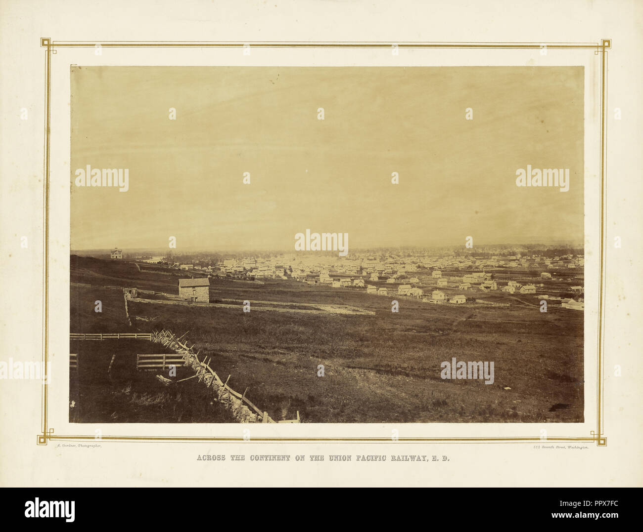 À partir de Fort Lawrence, Kansas ; Alexander Gardner, Américain, né en Écosse, 1821 - 1882, 1867 ; à l'albumine argentique Banque D'Images