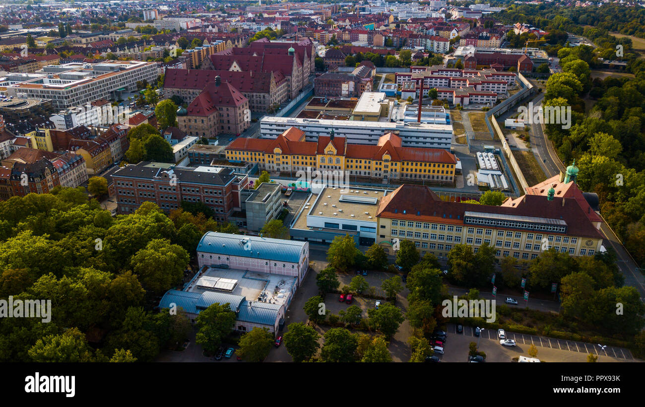 Palais de Justice (Allemand), Justizpalast complexe de Palais à Nuremberg, Allemagne Banque D'Images