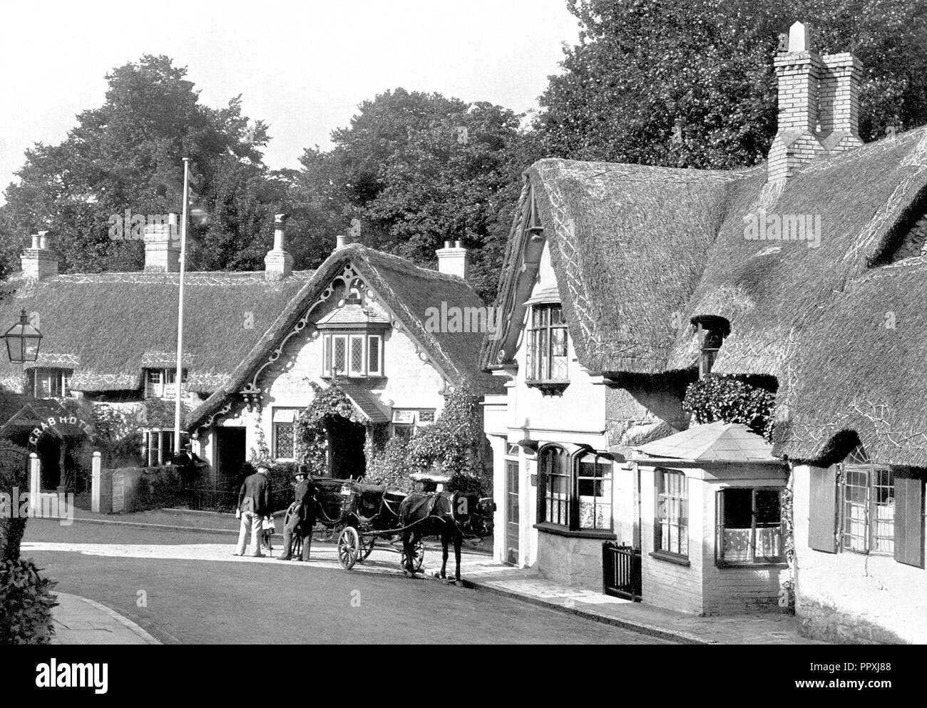 Shanklin, île de Wight, début des années 1900 Banque D'Images