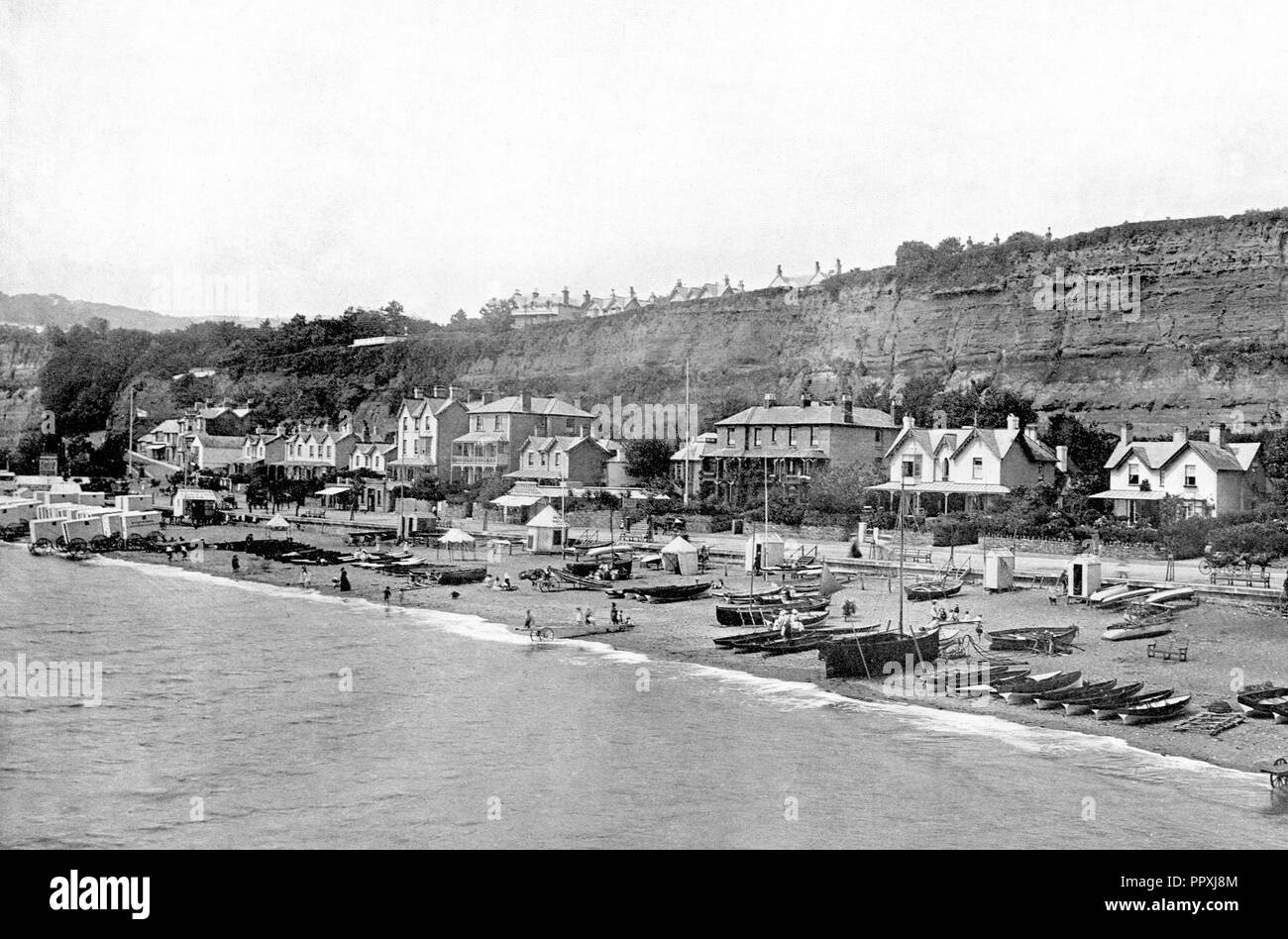 Shanklin, île de Wight, début des années 1900 Banque D'Images