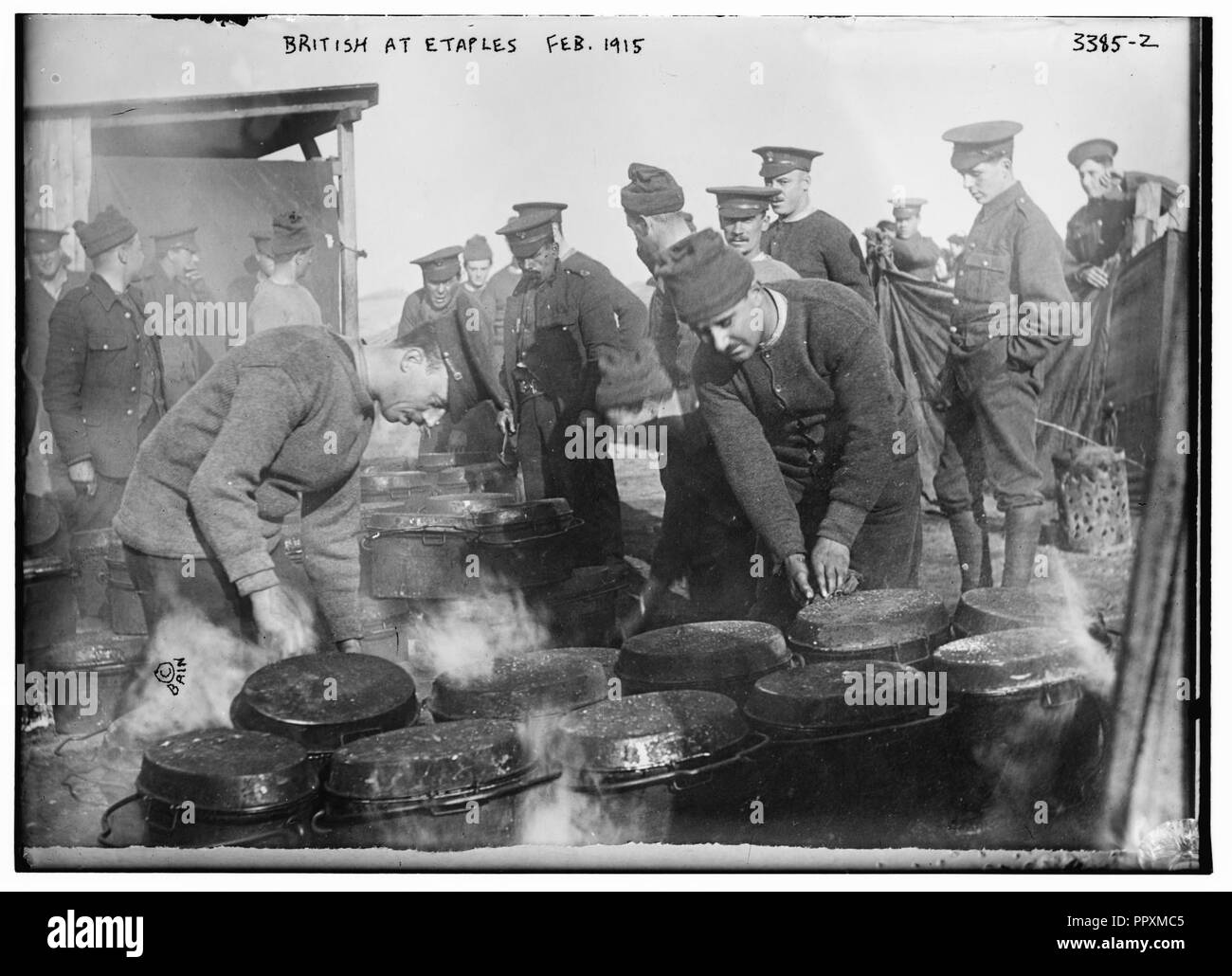 British à Etaples, 10 févr. 1915 Banque D'Images