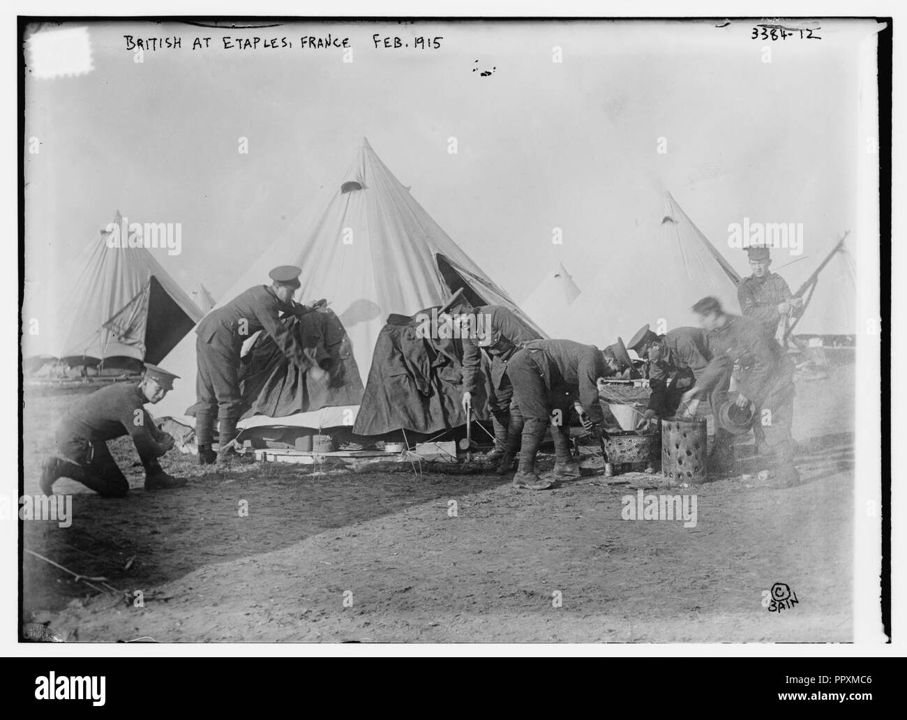 British à Etaples, France, 10 févr. 1915 Banque D'Images