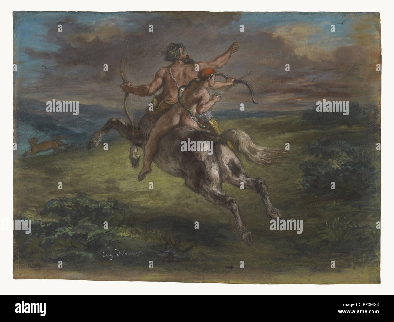 The education of achilles Banque de photographies et d’images à haute