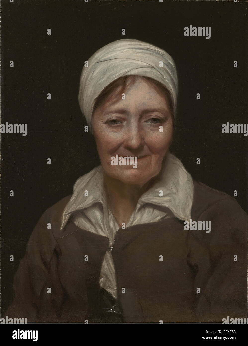 Tête de femme ; Michael Sweerts, Flamand, 1618 - 1664, environ 1654 ; Huile sur panneau, 50,6 × 37,5 cm, 19 15,16 × 14 3,4 en Banque D'Images