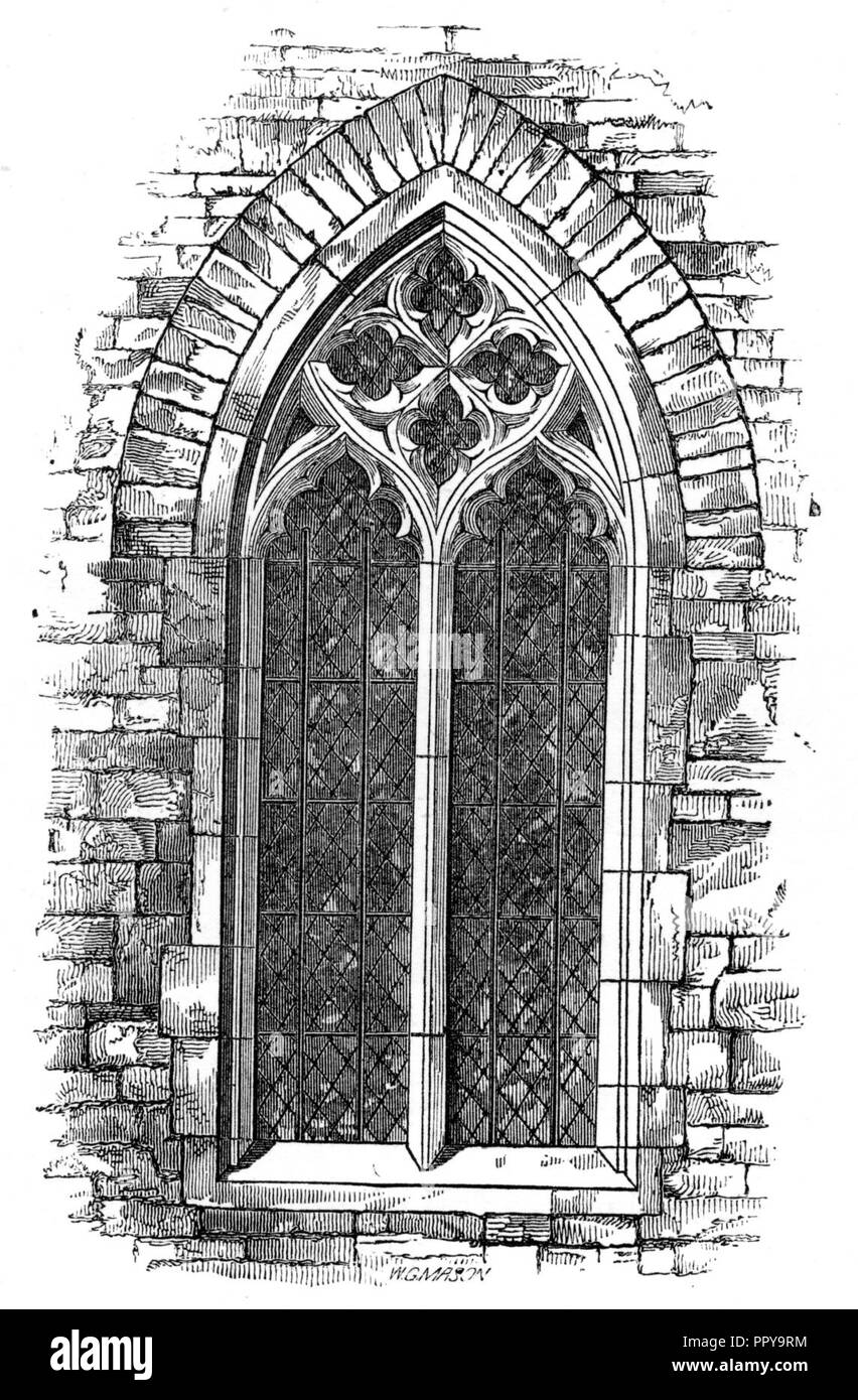 Prieuré Saint James' Bristol west fenêtre. Banque D'Images