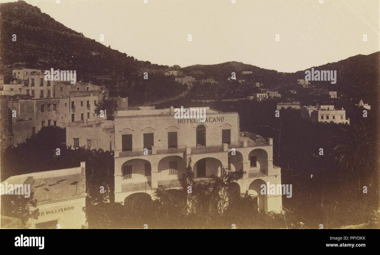 Hôtel Pagano ; Giorgio Sommer, Italien, né en Allemagne, 1834 - 1914, environ 1845 - 1877 ; à l'albumine argentique Banque D'Images