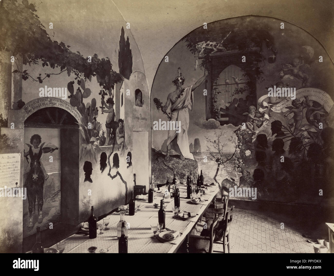 Capri, l'hôtel Pagano ; Giorgio Sommer, Italien, né en Allemagne, 1834 - 1914, environ 1845 - 1877 ; à l'albumine argentique Banque D'Images