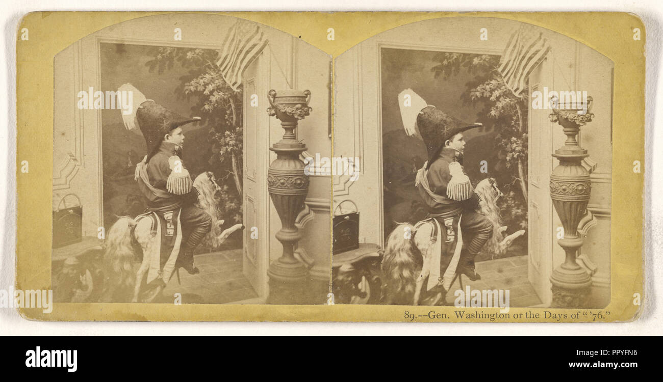 Le général Washington ou l'époque de 76 ans. ; American ; vers 1865 ; à l'albumine argentique Banque D'Images