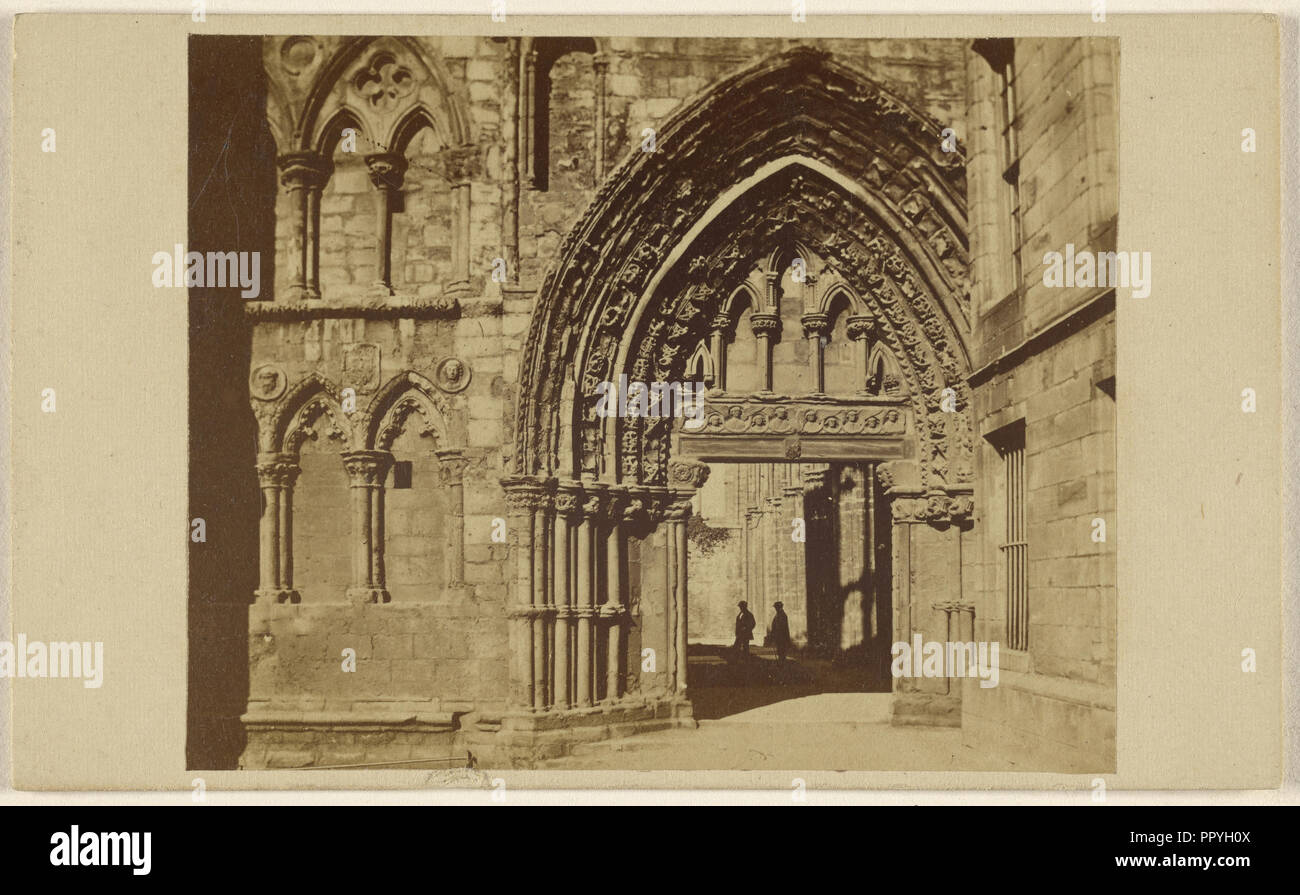 Chapelle royale. Holyrood ; anglais ; 19 septembre 1865 ; à l'albumine argentique Banque D'Images