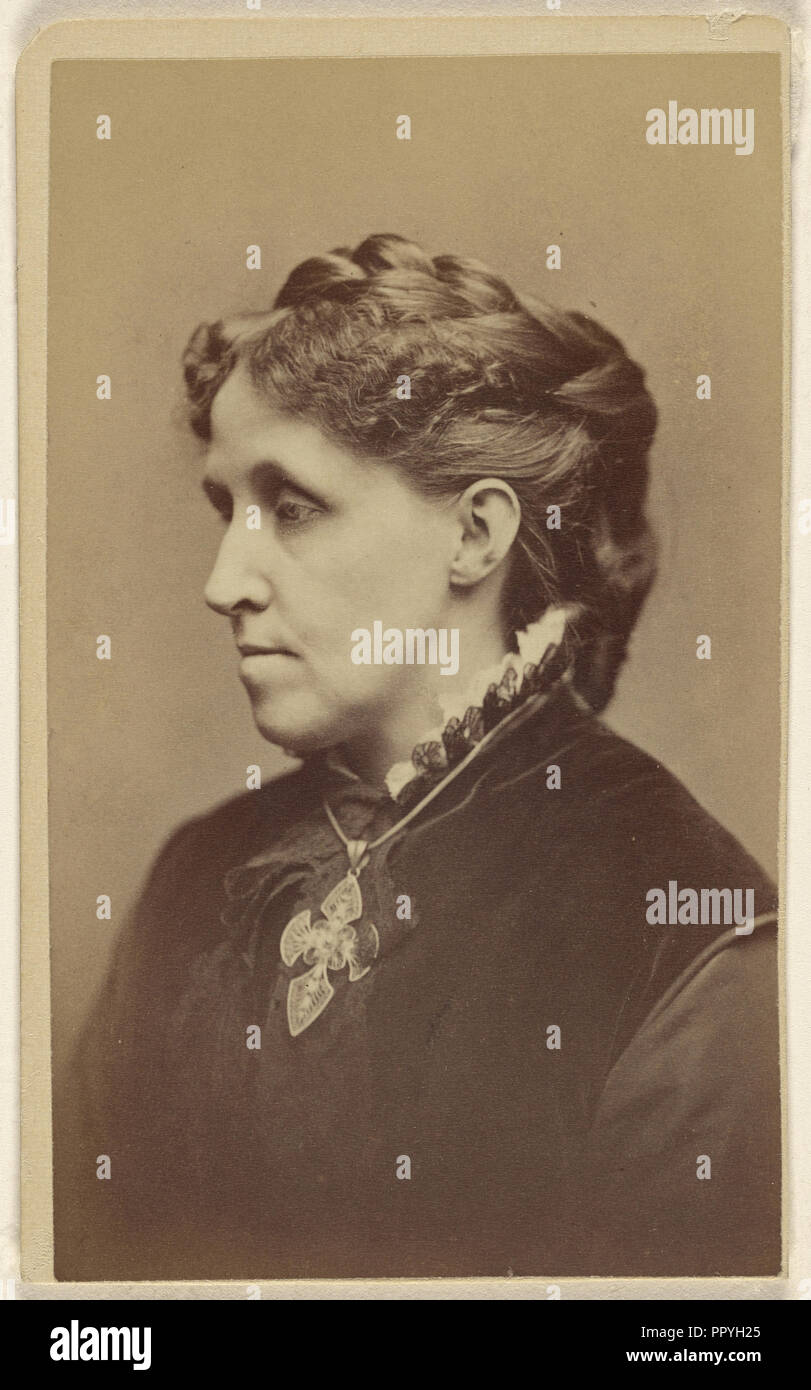 Louisa May Alcott, 1832 - 1888, George Kendall Warren, américain, 1834 - 1884, 1870 - 1875, à l'albumine argentique Banque D'Images