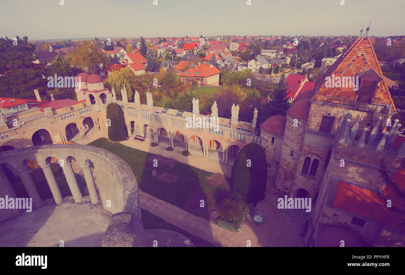 Bory Var, un élégant château construit par un homme, Szekesfehervar, Hongrie Banque D'Images
