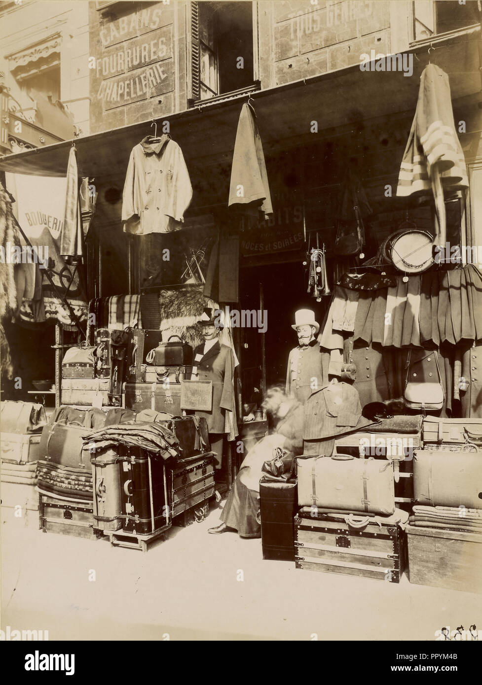 Assurance Magasin, rue Dupetit Thouars ; Eugène Atget, Français, 1857 - 1927, 1910 - 1911 ; à l'albumine argentique Banque D'Images