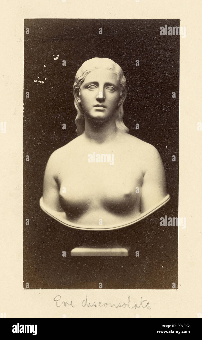 Buste femme sculpturale ; anglais ; 1870 - 1880 ; impression Banque D'Images