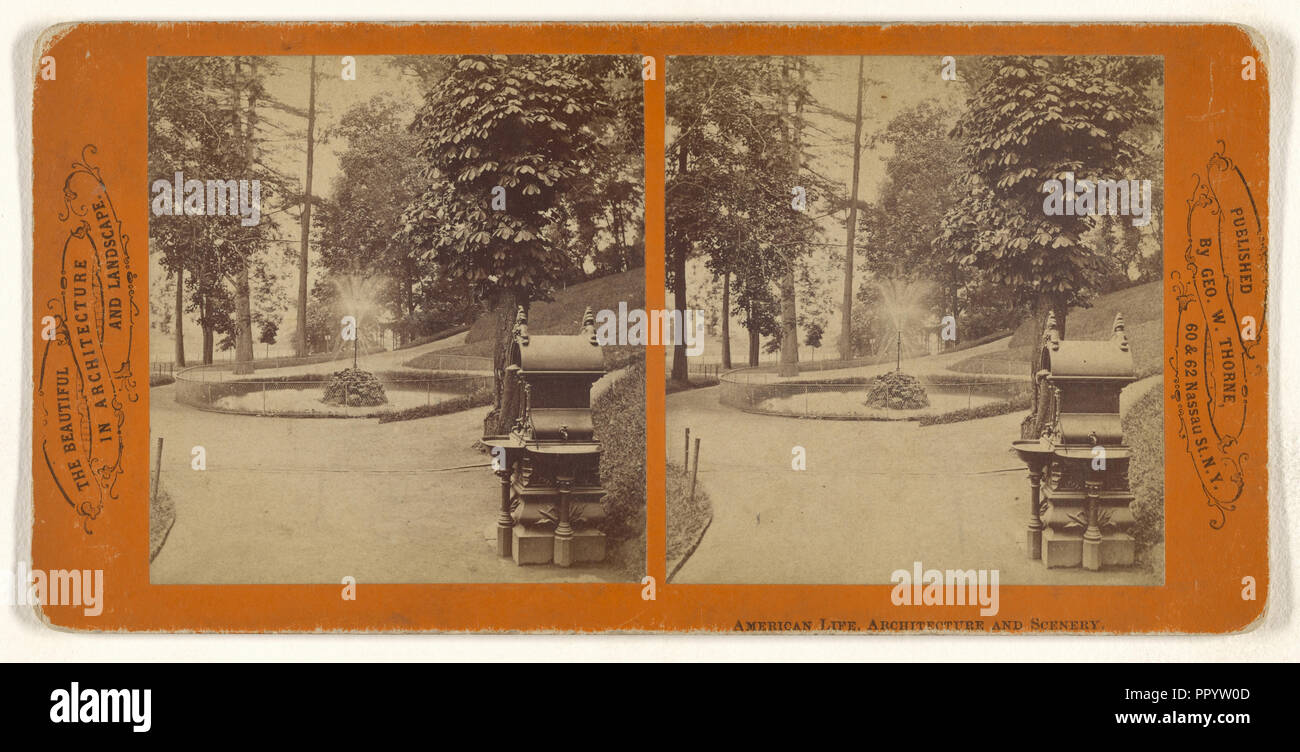 Fairmount Park, Philadelphie, Pennsylvanie ; George W. Thorne, États-Unis, Actif 1860 - 1870, 1870 ; à l'albumine argentique Banque D'Images