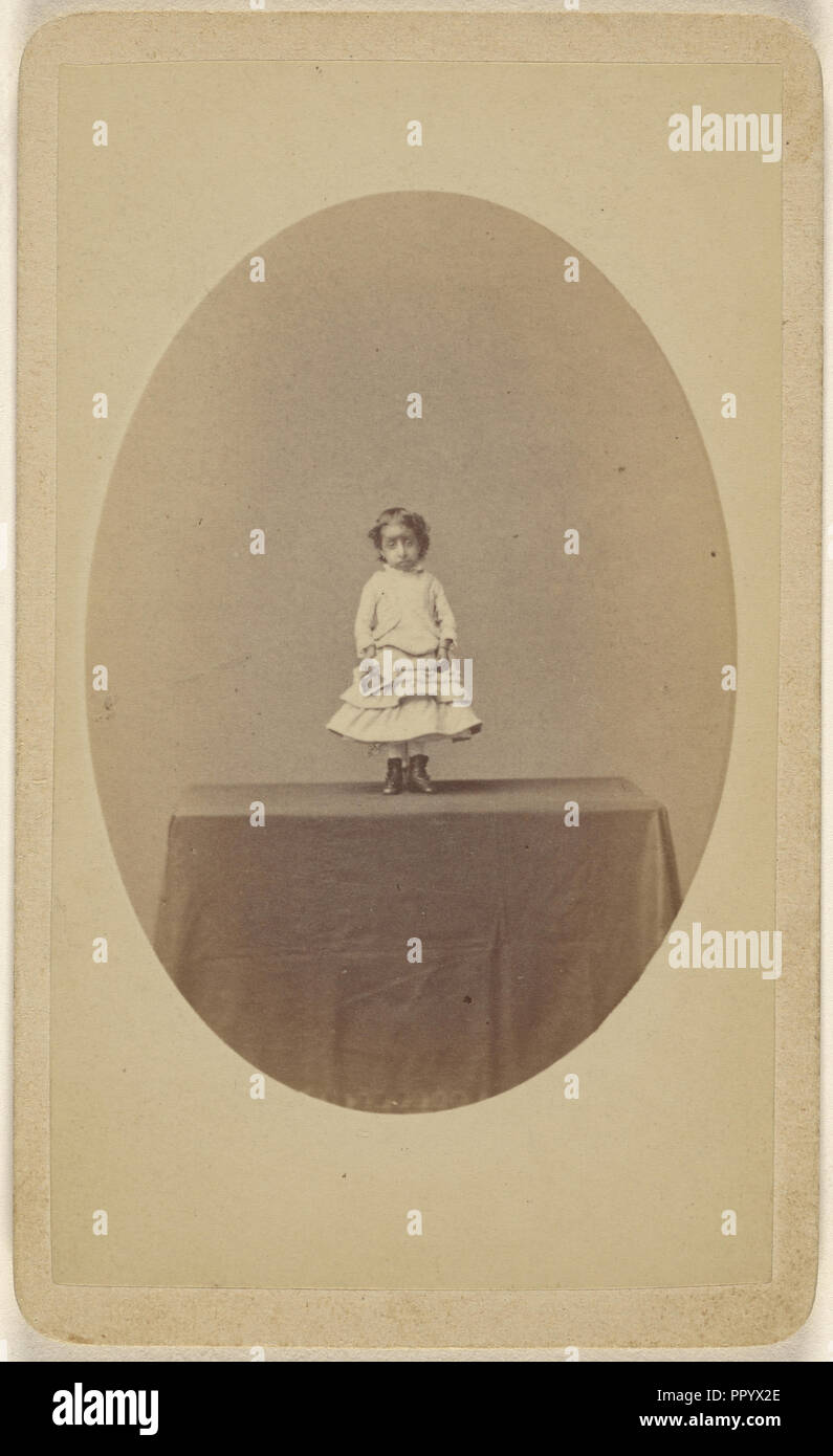 Portrait en pied de Lucia Zarate, Midget mexicain ; J. Wood, États-Unis, actif à New York, New York 1870 - 1880, vers 1880 Banque D'Images