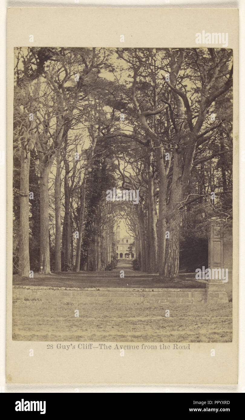 Guy's Cliff - l'Avenue de la route ; Francis Bedford, anglais, 1815,1816, 1862 - 1894 - 1864 ; à l'albumine argentique Banque D'Images