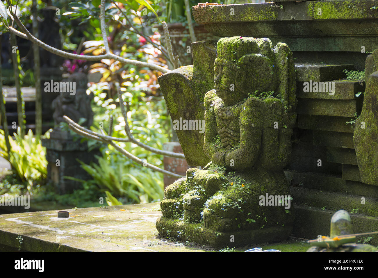 Statue du dieu hindou ou démon Ubud, Bali, Indonésie Banque D'Images