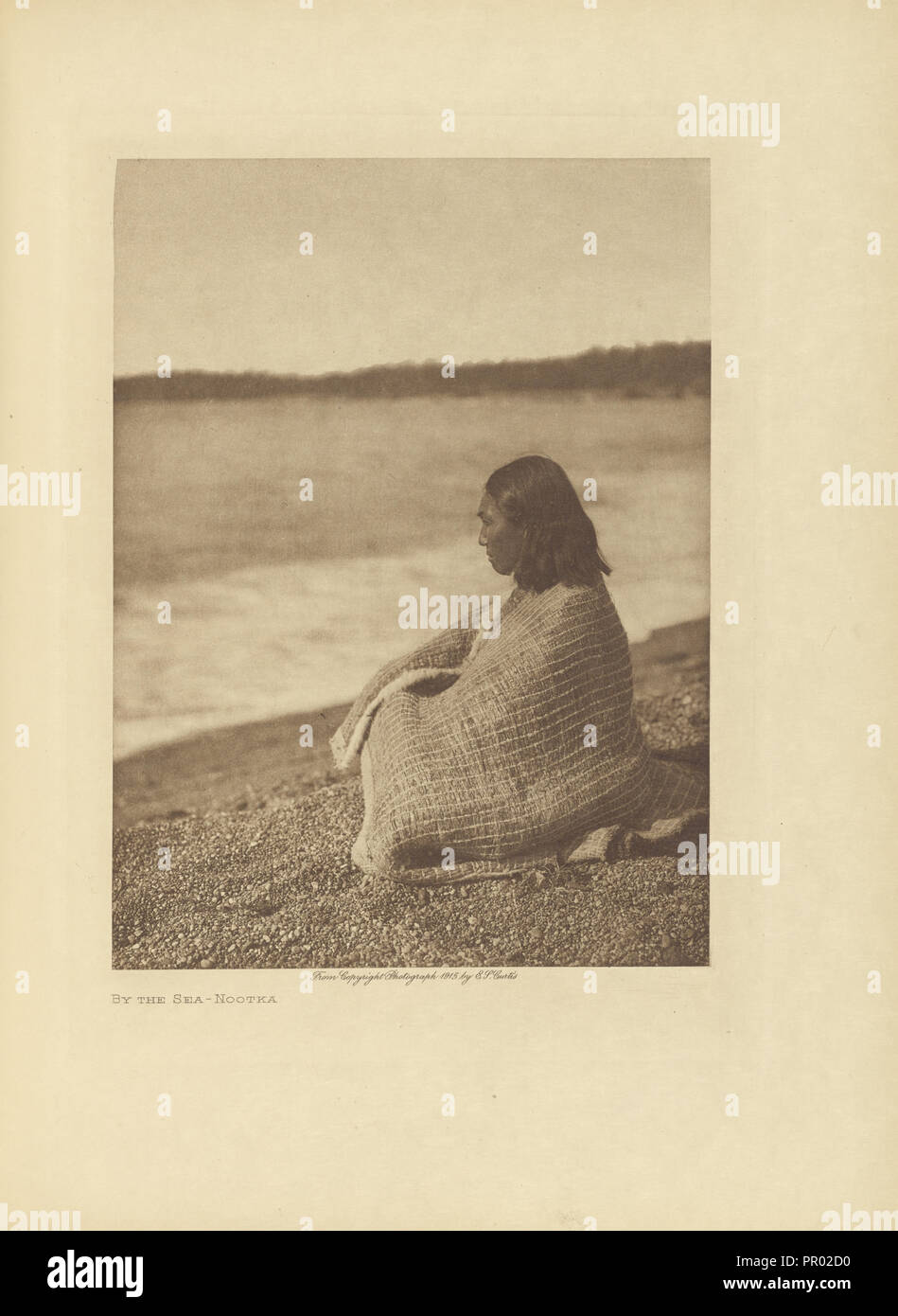 Par la mer - Nootka ; Edward S. Curtis, américain, 1868 - 1952, Seattle, Washington, United States, 1915 - 1916 impression négative Banque D'Images