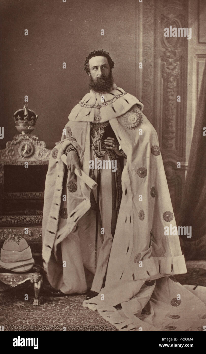 Son Excellence Lord Lytton, vice-roi et gouverneur général de l'Inde ; Bourne & Shepherd, anglais, fondé en 1863, Londres, Angleterre Banque D'Images