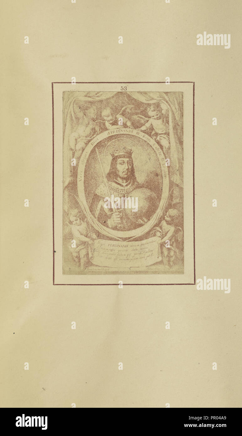 Saint Ferdinand ; Nikolaas Henneman, britannique, 1813 - 1893, Londres, Angleterre ; 1847 ; impression sur papier salé ; 7,6 × 5,1 cm, 3 × 2 dans Banque D'Images