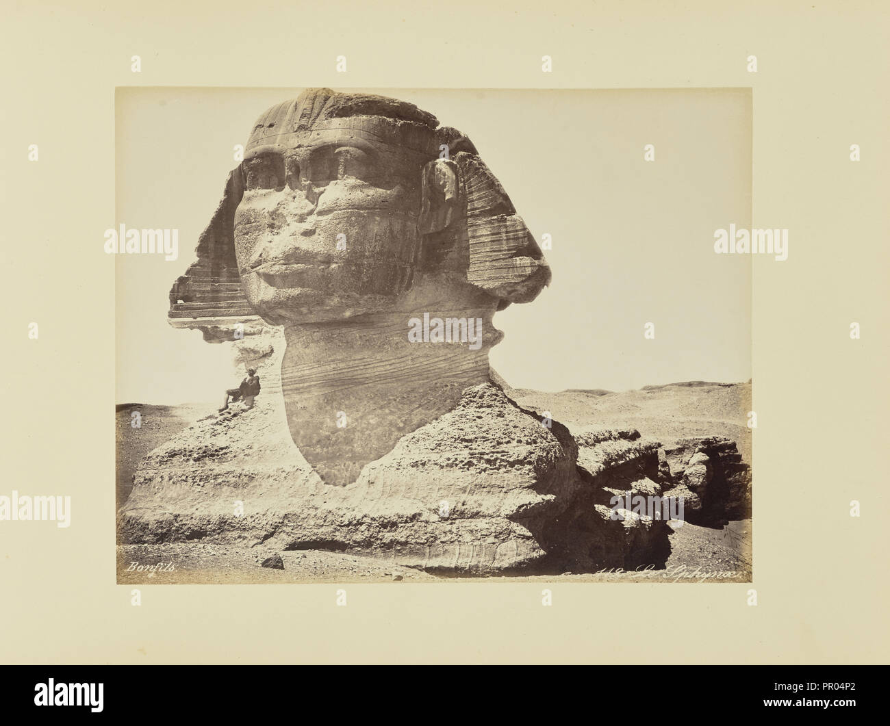 Le Sphynx ; Félix Bonfils, Français, 1831 - 1885, 1870 ; à l'albumine argentique Banque D'Images