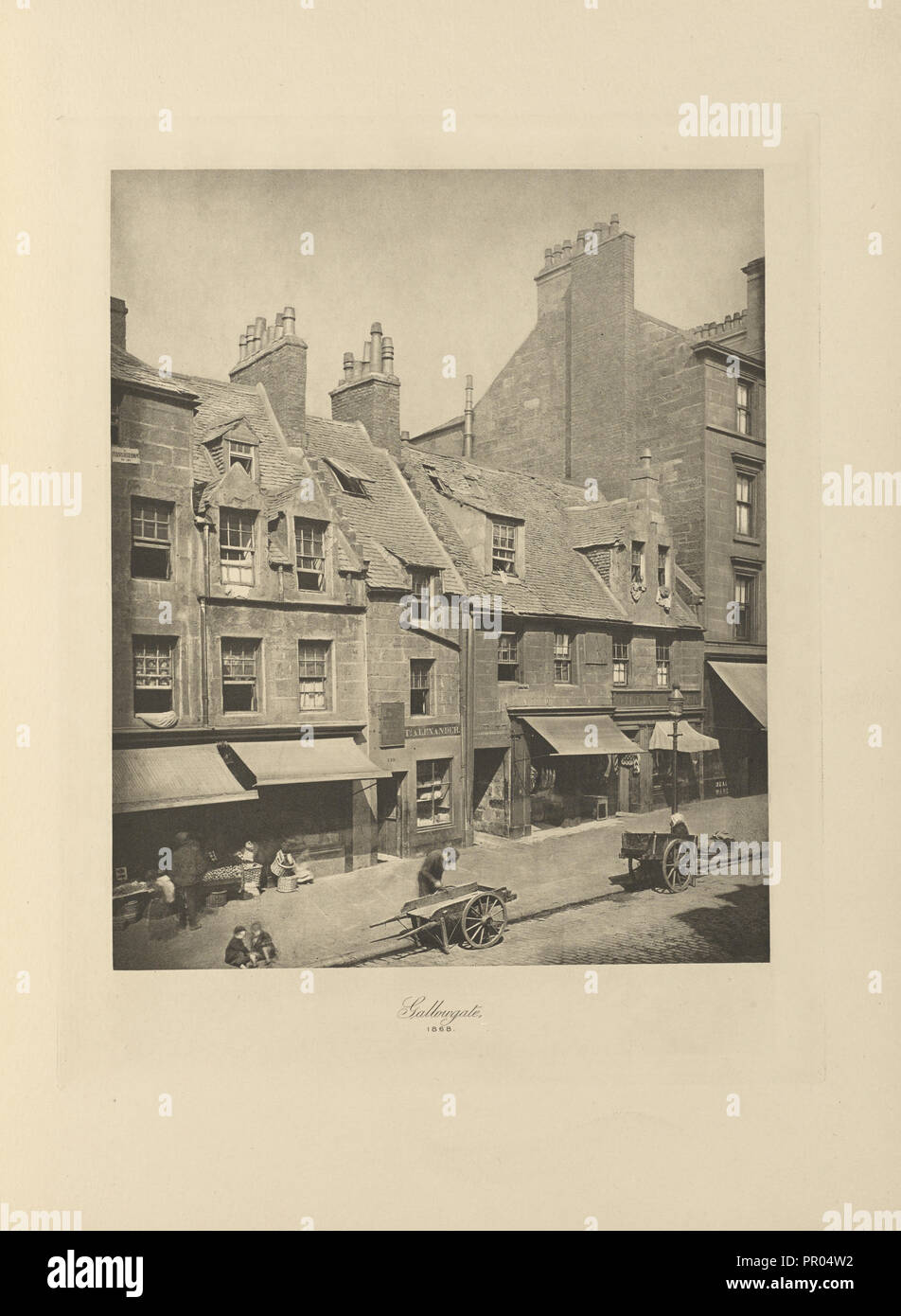 Gallowgate ; Thomas Annan, Écossais,1829 - 1887, Glasgow, Écosse ; 1868 ; impression négative ; 1900 ; Photogravure 21,8 × 18 cm Banque D'Images