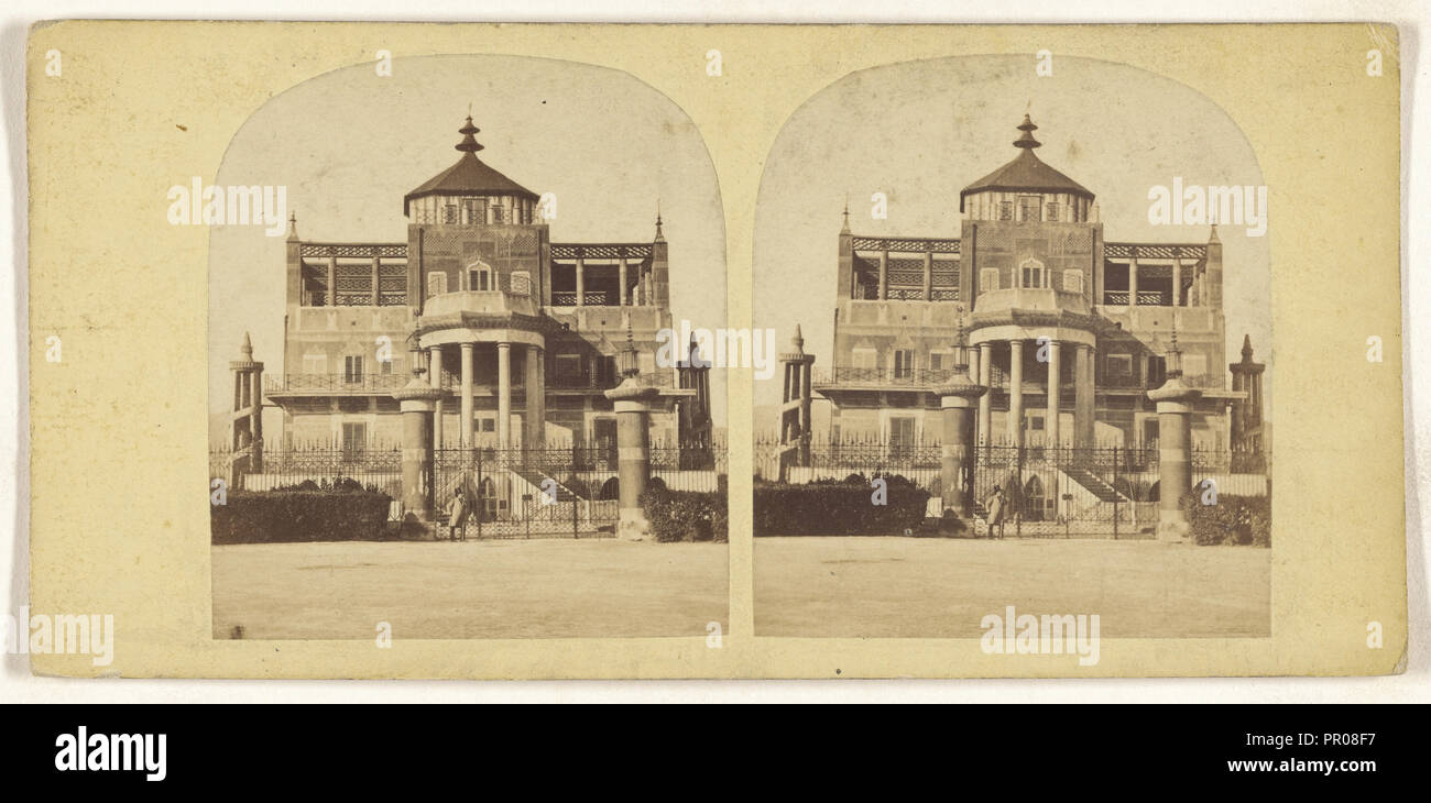 Villa Royale de la Favorite, Palerme ; italien ; vers 1865 ; à l'albumine argentique Banque D'Images