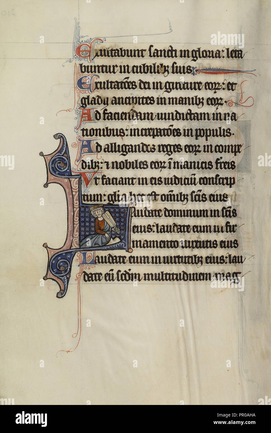 L initiale ; Master franco-flamande, Bute, actif sur 1260 - 1290, le nord-est, éclairé, France ; l'allumage sur 1270 Banque D'Images