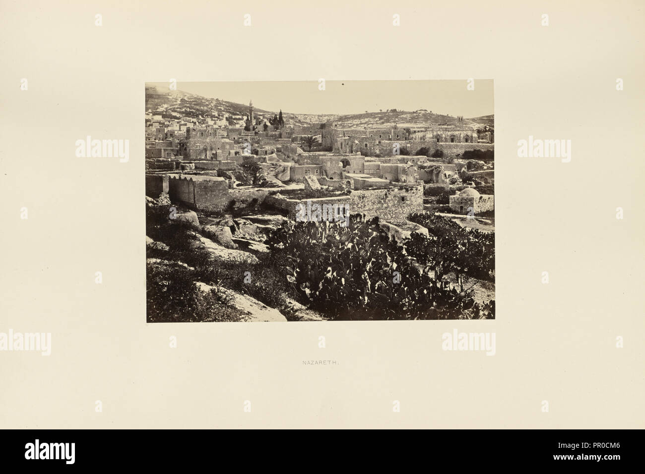 Nazareth, Francis Frith, anglais, 1822 - 1898, Nazareth, Israël, 1858 ; à l'albumine argentique Banque D'Images