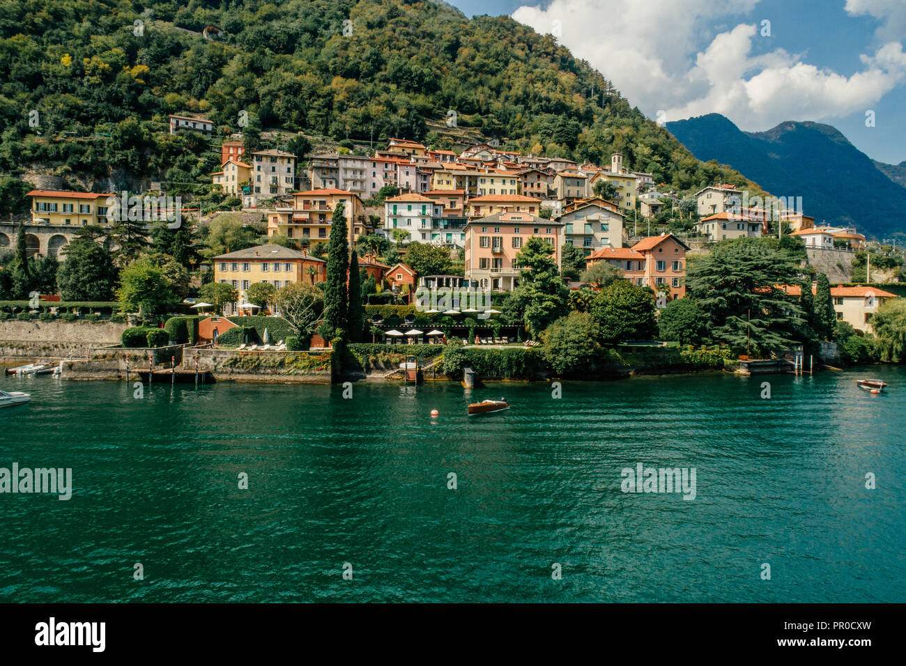 Italie Lac de Côme drone drone de l'air été photo Banque D'Images