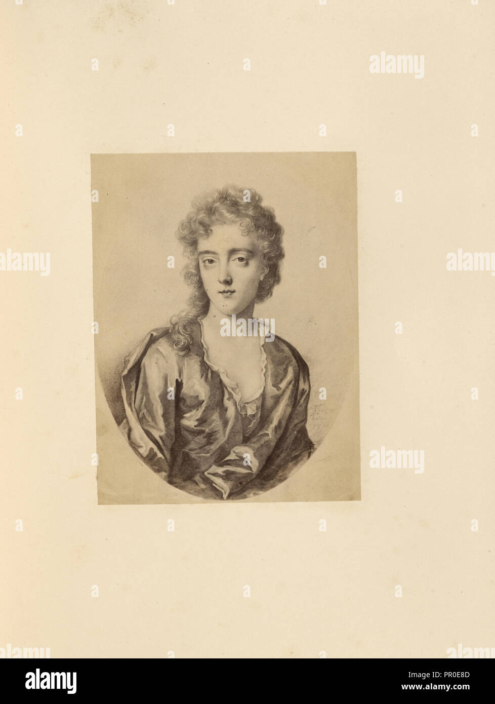 Katherine Butler, Dame Blount ; Charles Thurston Thompson, anglais, 1816 - 1868, Londres, Angleterre ; 1865 ; à l'albumine argentique Banque D'Images