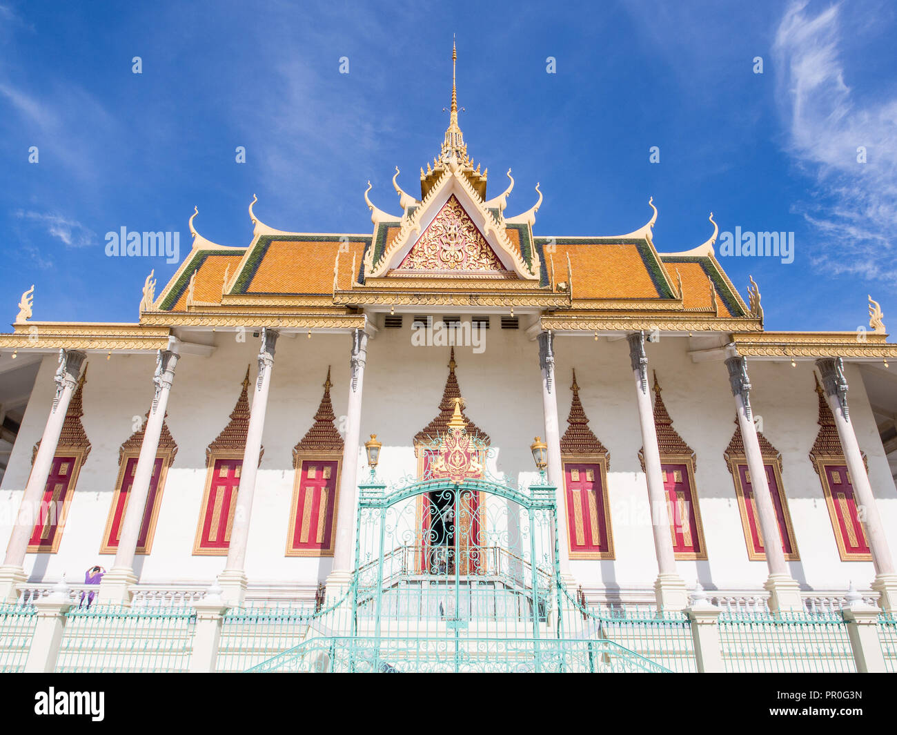 Pagode d'argent, du Palais Royal, Phnom Penh, Cambodge, Indochine, Asie du Sud, Asie Banque D'Images