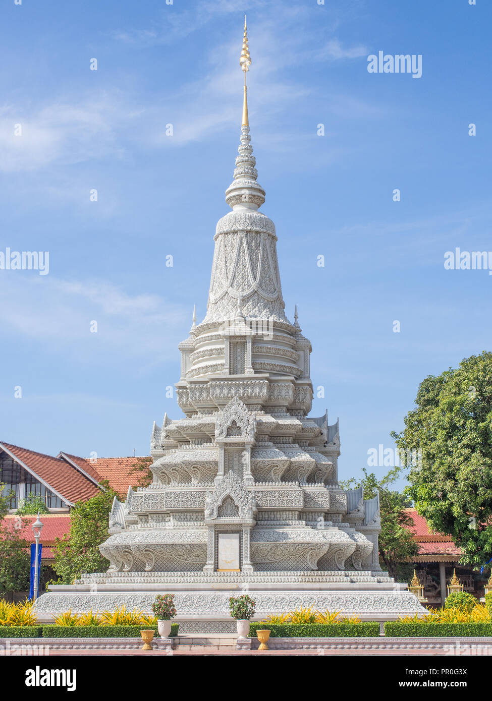 Tombe d'un roi du Cambodge, Phnom Penh, Cambodge, Indochine, Asie du Sud, Asie Banque D'Images