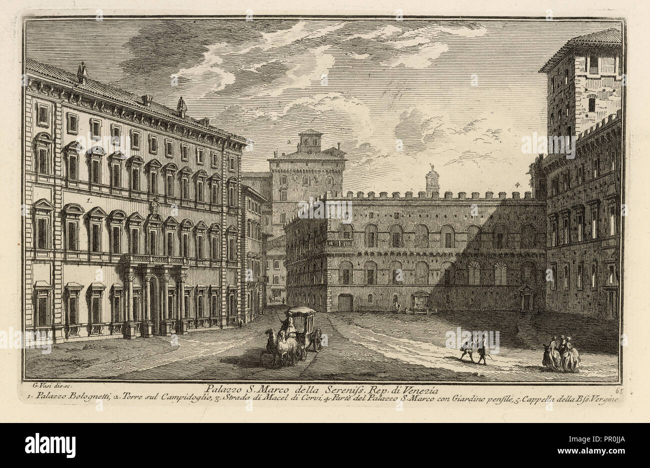 Rempl. de Venise, Palazzo S. Marco della Sereniss, Rép. de Venezia, Delle magnificenze di Roma Antica e moderna, Vasi, Giuseppe Banque D'Images