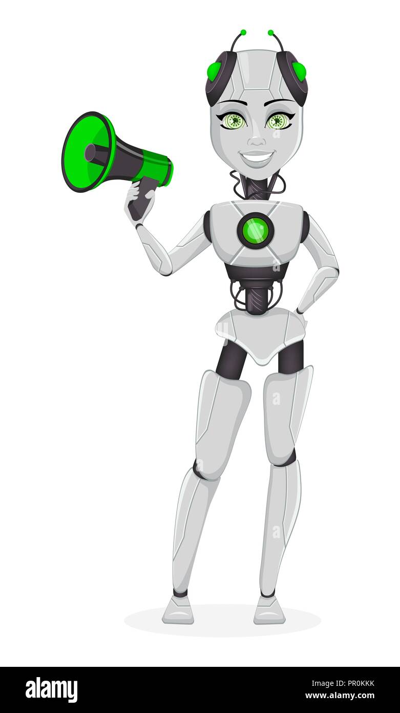 Robot Avec L Intelligence Artificielle Femme Bot Cute Cartoon Character Holding Haut Parleur Organisme Cybernetique Humanoide Concept Futur Illus Vectoriel Image Vectorielle Stock Alamy Robot Avec L Intelligence Artificielle Femme Bot Cute Cartoon Character Holding Haut Parleur Organisme Cybernetique Humanoide Concept Futur Illus Vectoriel Image Vectorielle Stock Alamy