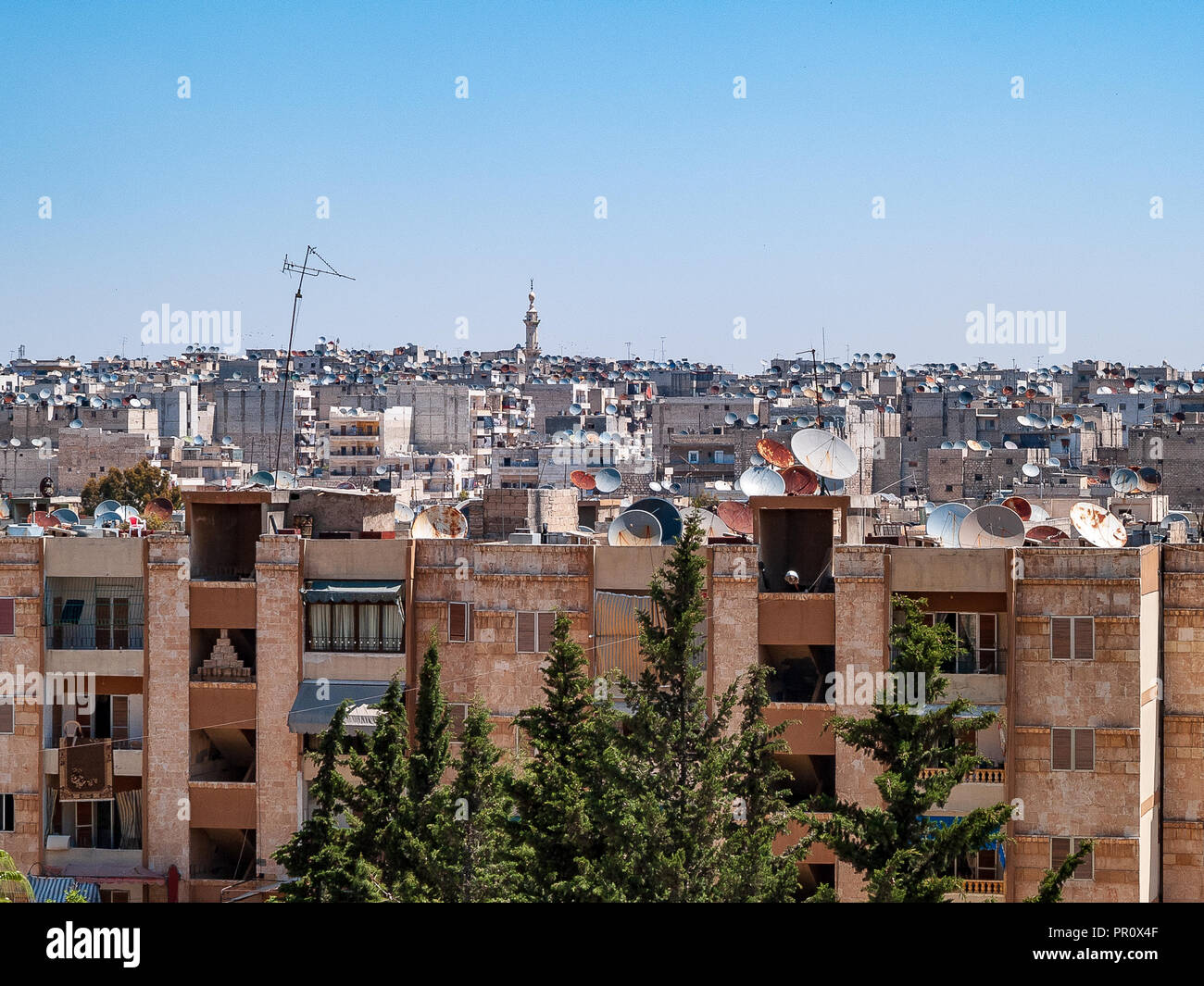 Alep - l'une des plus anciennes villes habitées en permanence dans le monde et la deuxième plus grande ville de Syrie (avant la guerre). Banque D'Images