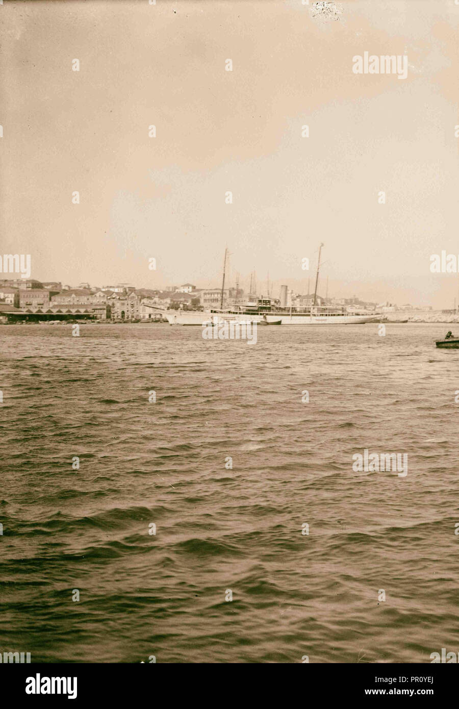 Beyrouth. Le port. 1900, Liban, Beyrouth Banque D'Images