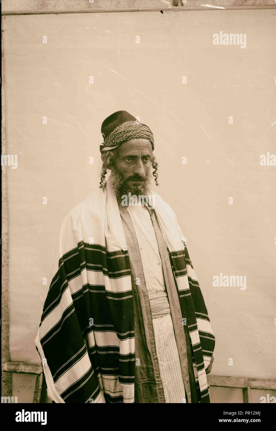 Différents types, etc. juif yéménite. 1900 Banque D'Images