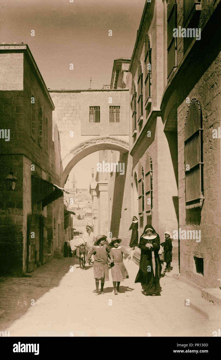 Arche de l'Ecce Homo. 1898, Jérusalem, Israël Banque D'Images