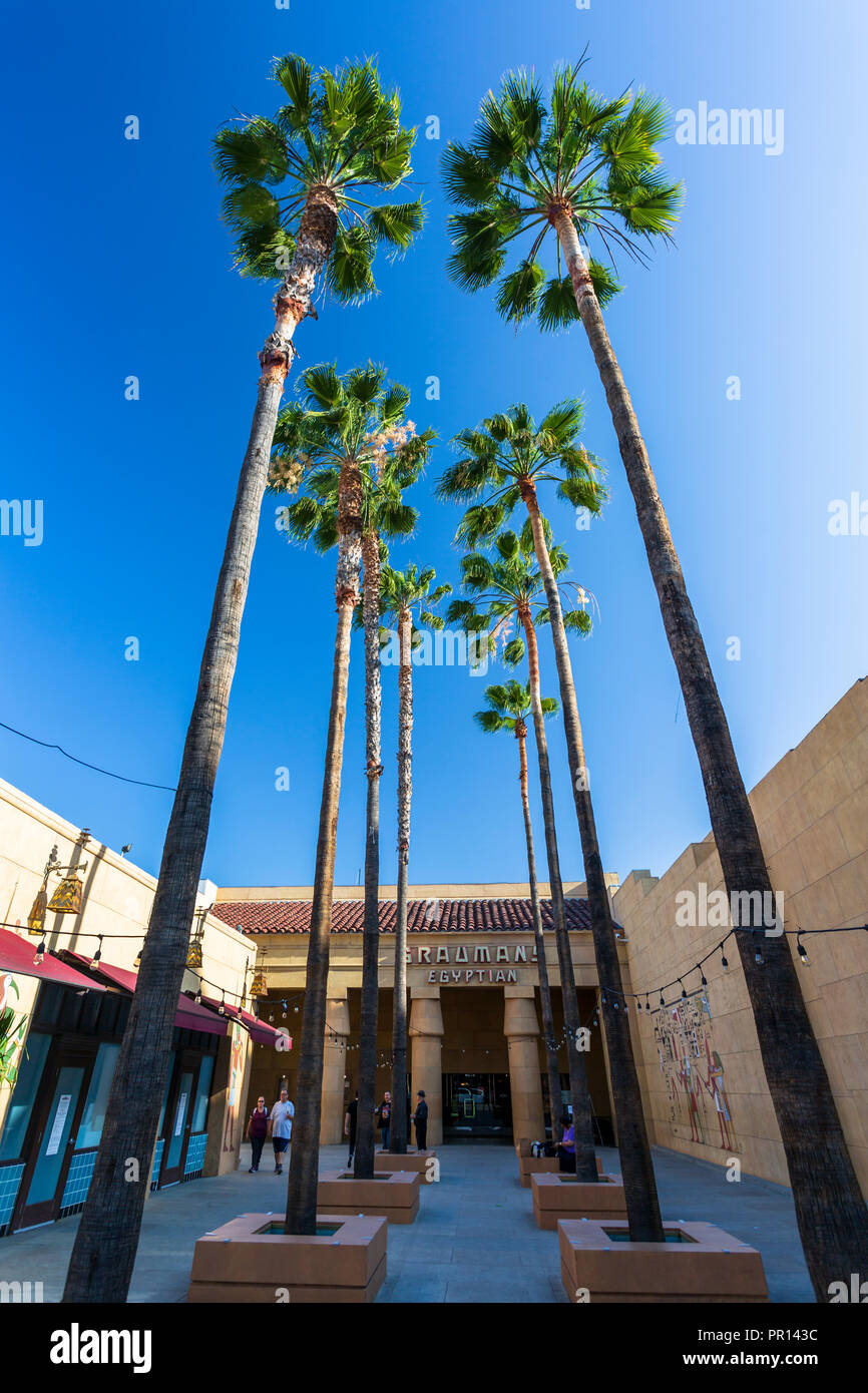 Le Grauman's Egyptian Theater, Hollywood Boulevard, Hollywood, Los Angeles, Californie, États-Unis d'Amérique, Amérique du Nord Banque D'Images