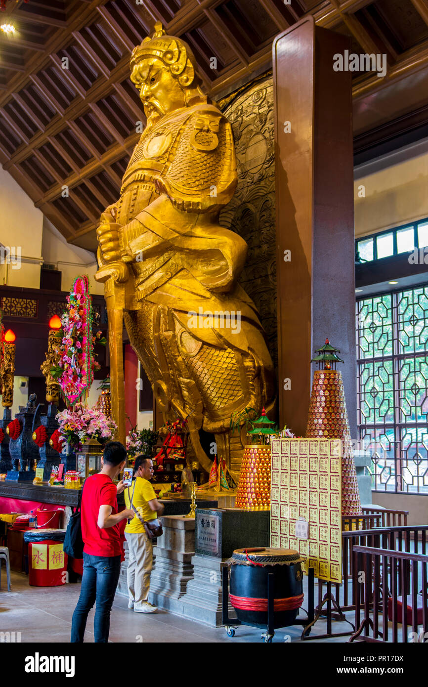 Statue du général Che Kung, Che Kung Temple, Tai Wai, Hong Kong, Chine, Asie Banque D'Images