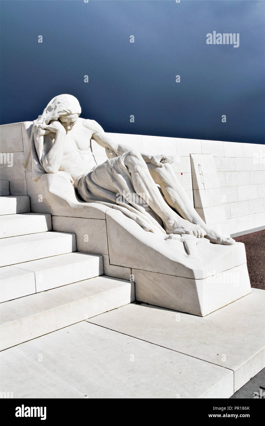 Mémorial canadien de Vimy près d'Arras dans le Nord de la France Banque D'Images