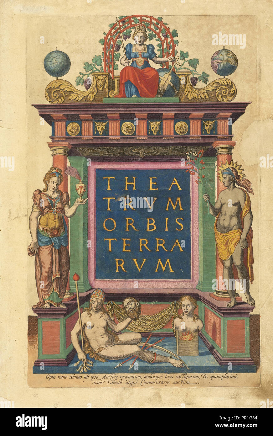 Theatrvm terrarvm orbis orbis terrarvm, Theatrvm, Ortelius, Abraham, 1527-1598, 1573 Banque D'Images