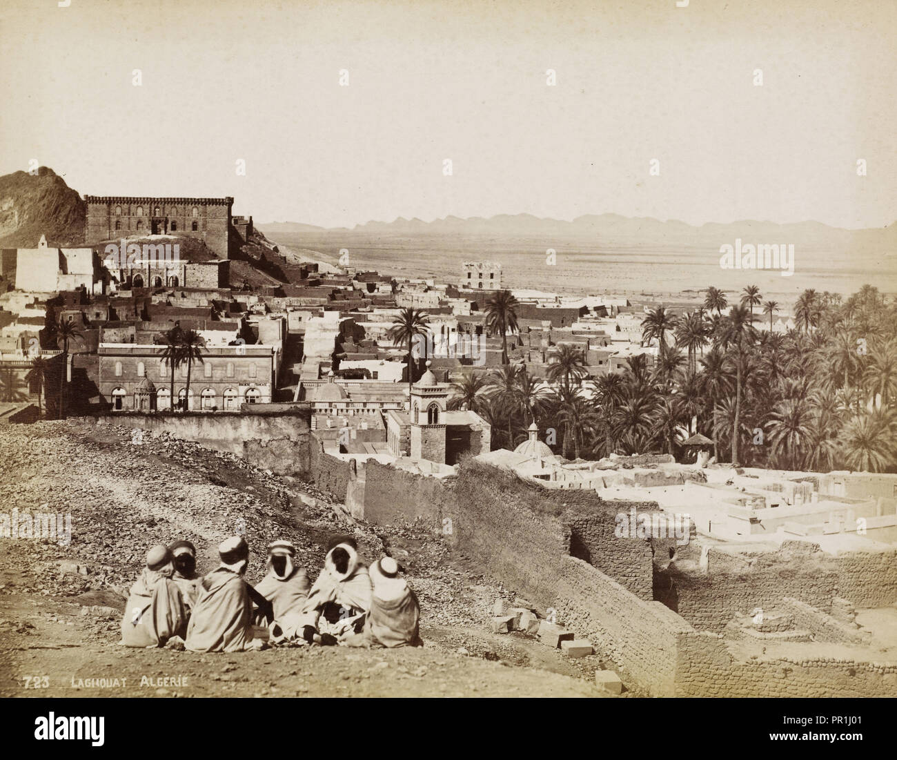 Vues de l'Algérie, Le Roux, A., d'albumen, ca. 1880, des vues de villes et sites algériens provinciaux y compris : Alger, Bône Banque D'Images