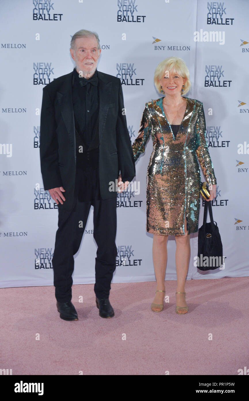 Aaron Latham et Lesley Stahl assister au New York City Ballet 2018 Gala de la mode d'automne au David H. Koch Theater au Lincoln Center le 27 septembre 2018 Banque D'Images