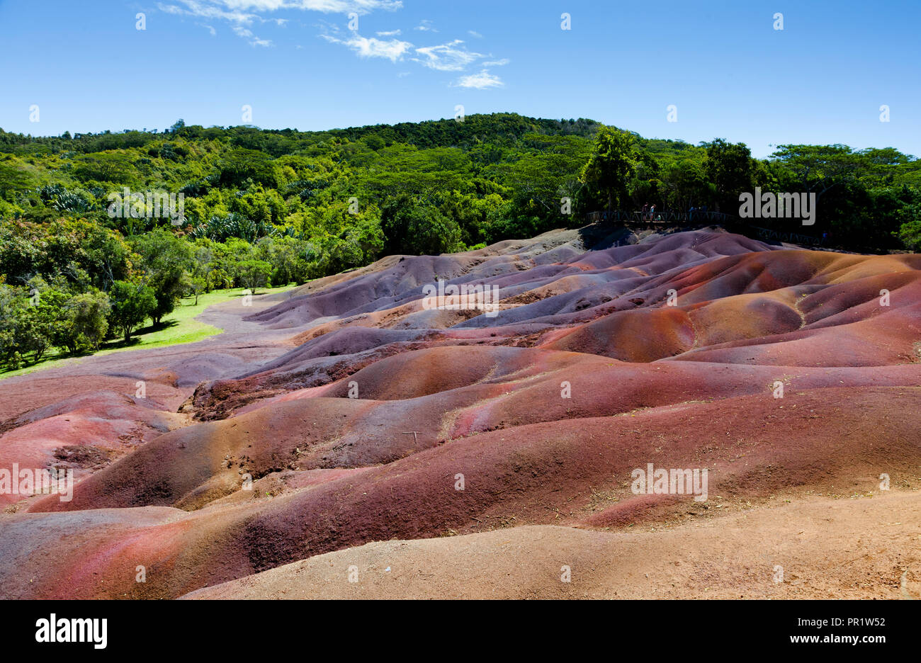 L'Ile Maurice, terres des sept couleurs, Chamarel Banque D'Images