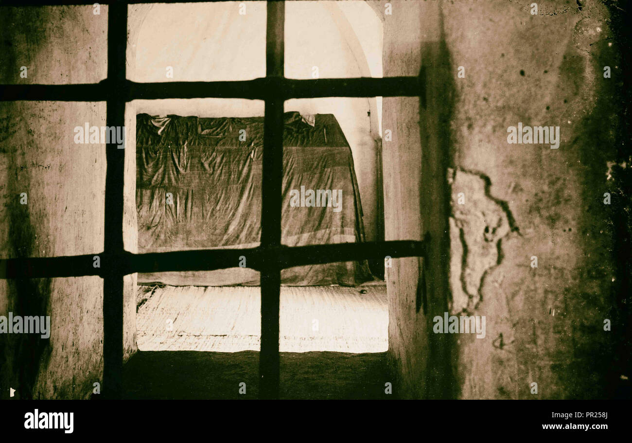 El-Kouds le Tombeau de David à Jérusalem, de l'intérieur. 1898, Jérusalem, Israël Banque D'Images